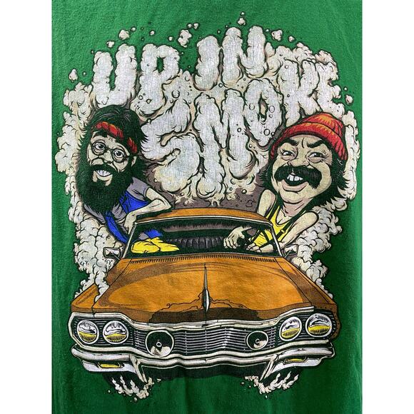 Cheech and Chong Green Up in Smoke T Shirt Large - Picture 9 of 9